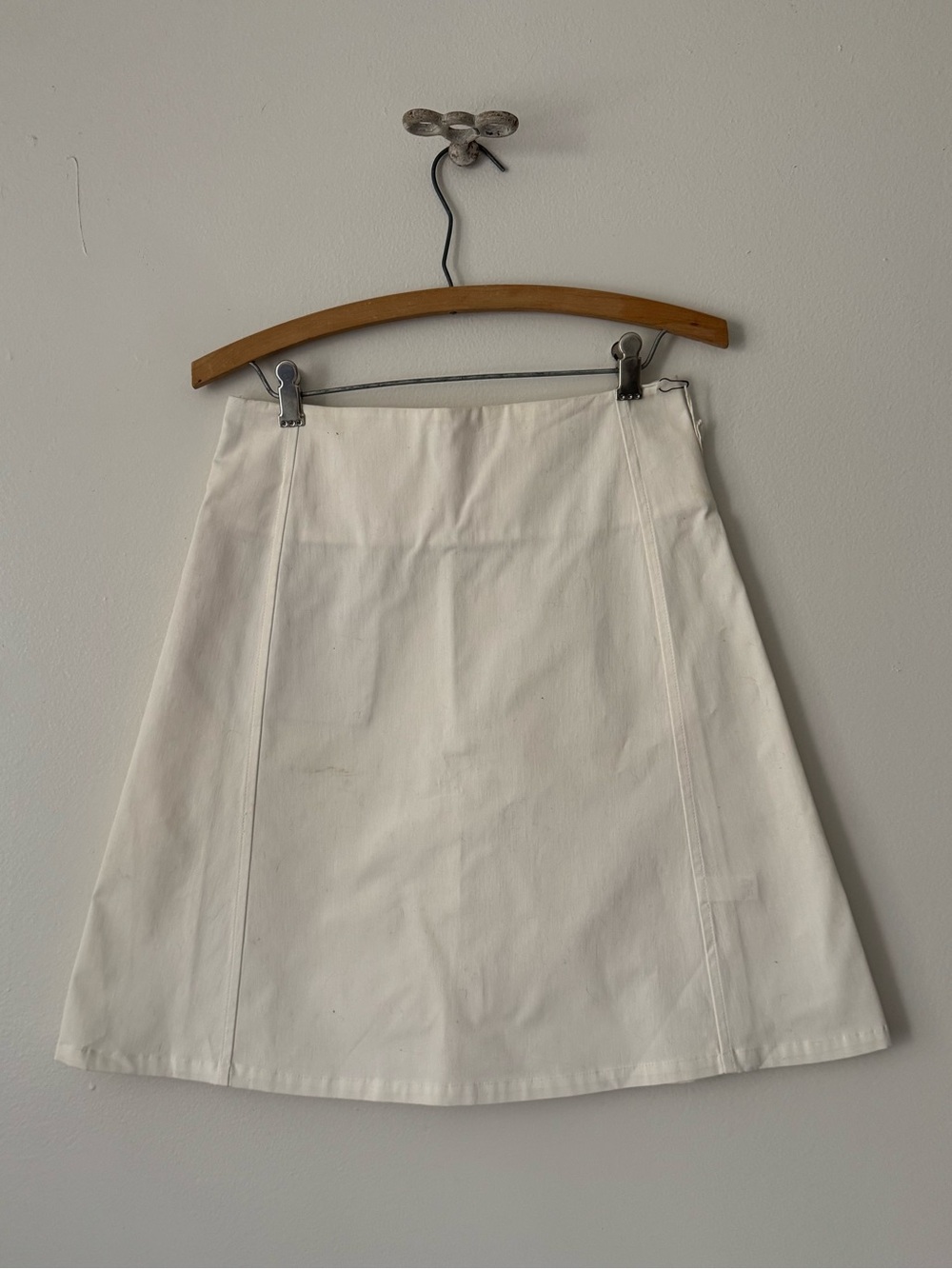 White Creatures of Comfort A-Line Skirt.